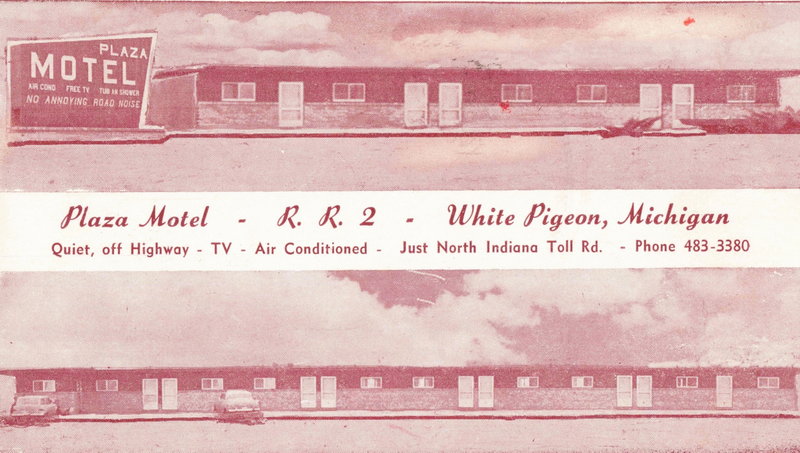 Plaza Motel - Vintage Postcard